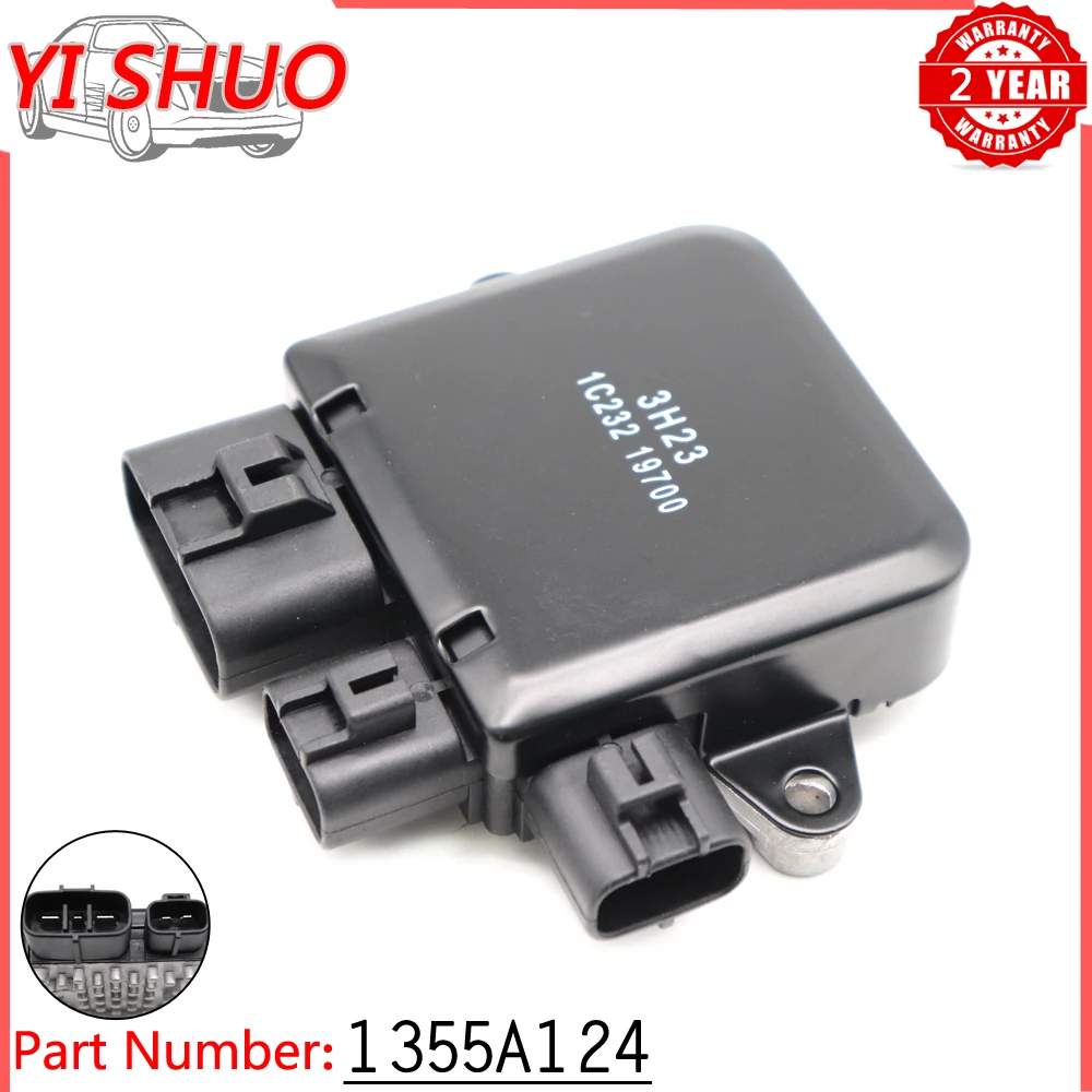 1PCS Car Cooling Fan Control Unit Module 1355A124 For Mitsubishi Lancer Outlander 2.0L 2.4L 2002-2007 MAZDA 6 3.0L MPV MR497751