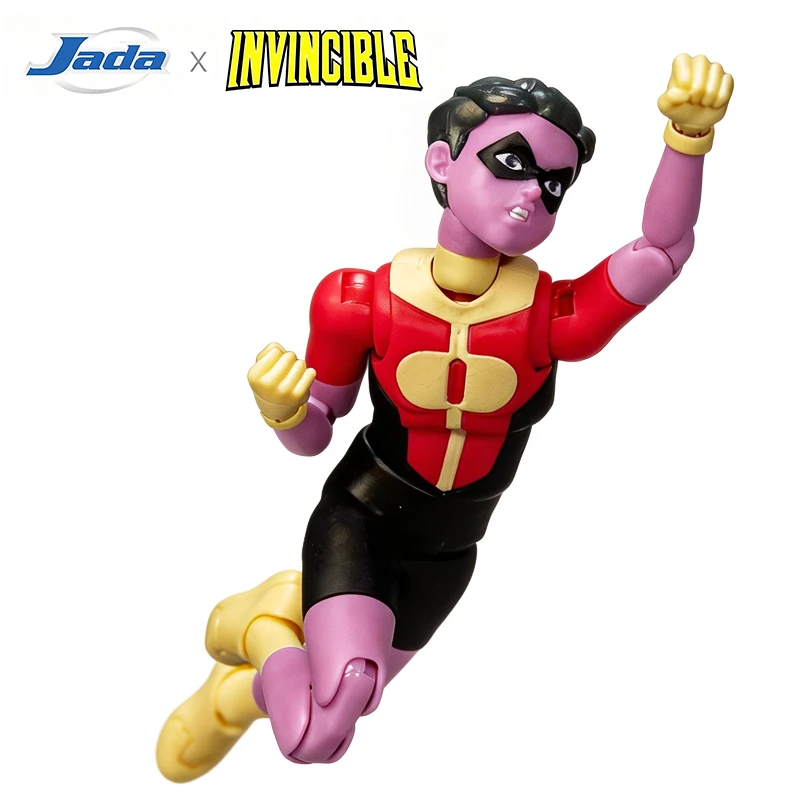 JADA Toys Invincible 1:12 Action Figure Kid Omni-Man with Swappable Face Plates, Hair Pieces & Interchangeable Hands JD36846