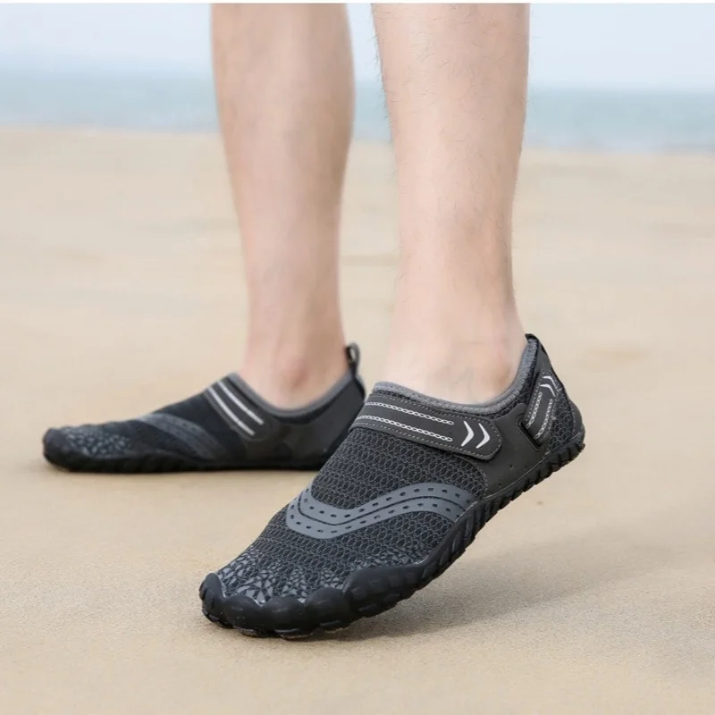 Breathable Quick-Drying Non-Slip Wading Shoes Fitness Barefoot Beach Water Nature Hike AquShoes For The Sea For Men,Sea Swimming