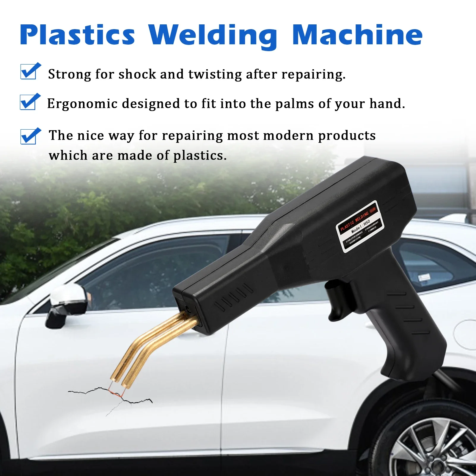 

Car Bumper Repair Welding Gun Hot Stapler Plastic Welding Machine Bumper Repair Kit Soldering Iron For Plastic Repair
