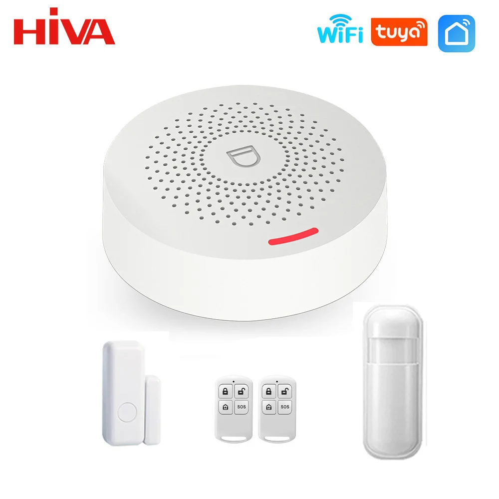 Wifi Smart Home Alarm System Wireless 433MHz Burglar Security Alarm Tuya Smart Life App Control Wireless Home Alarm Kit