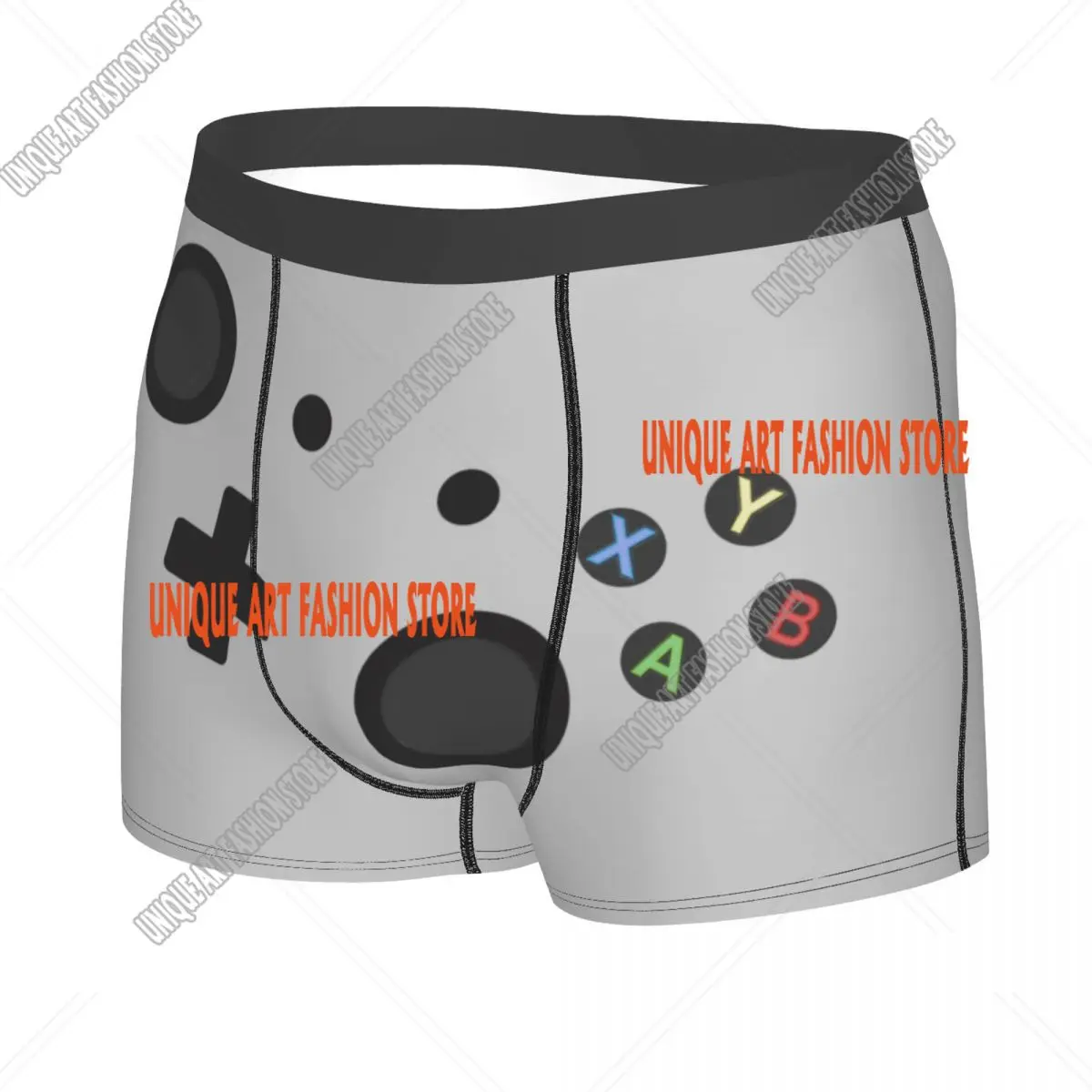 Custom Male Fashion Gaming Gamer Controller Underwear Retro Video Game Boxer Briefs Soft Shorts Panties Underpants