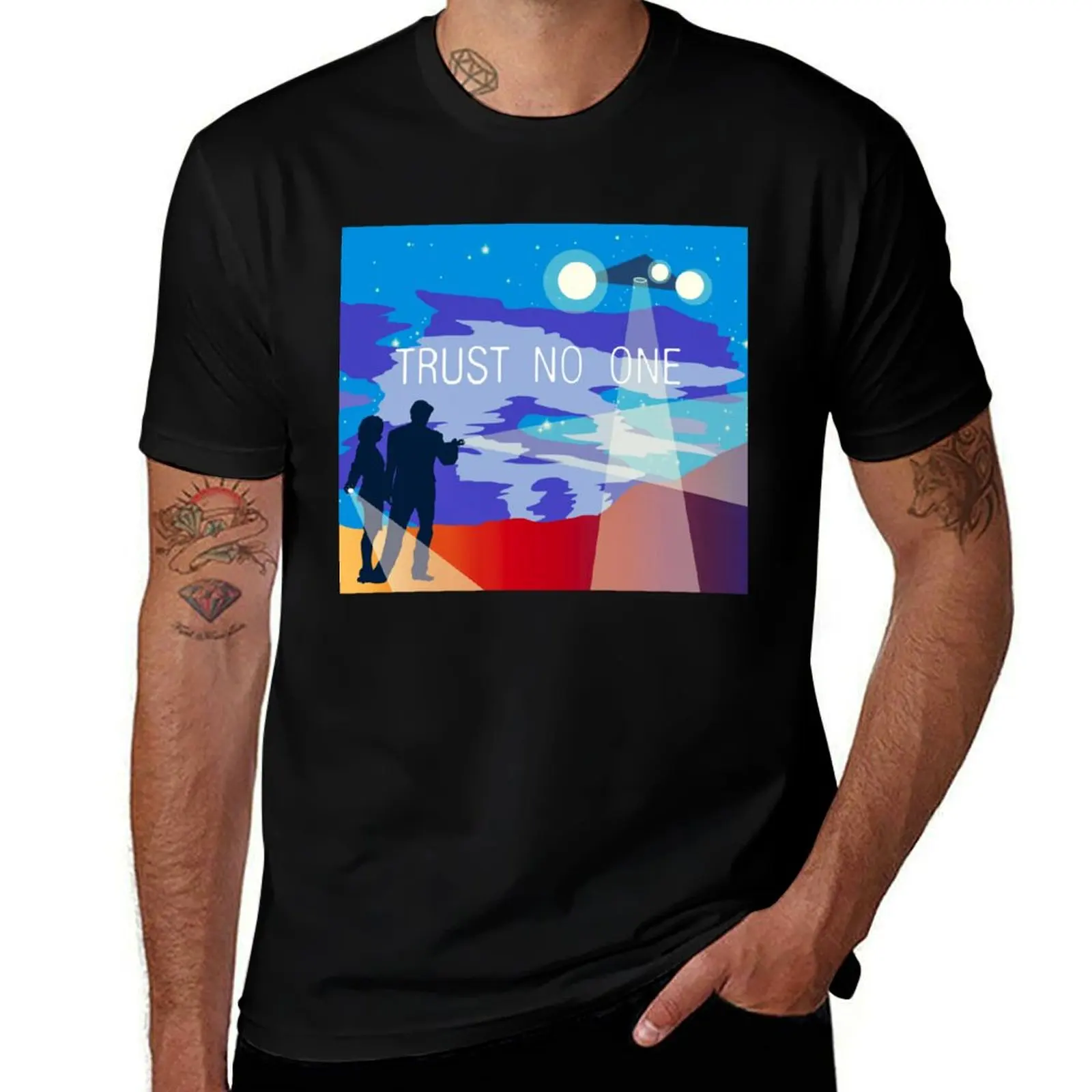 The X Files Trust no one Mulder and Scully T-Shirt Casual Daily Outfit T-Shirt