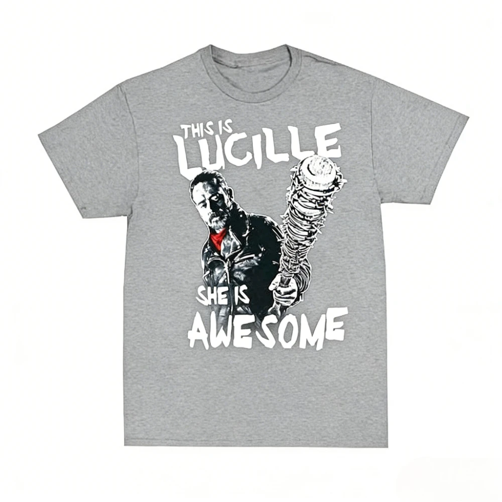 The Walking Dead Negan This Is Lucille Vintage TV Series Tee Mens Womens Iconic Lucille Swing Graphic Casual 2026 Summer T-Shirt - view 6