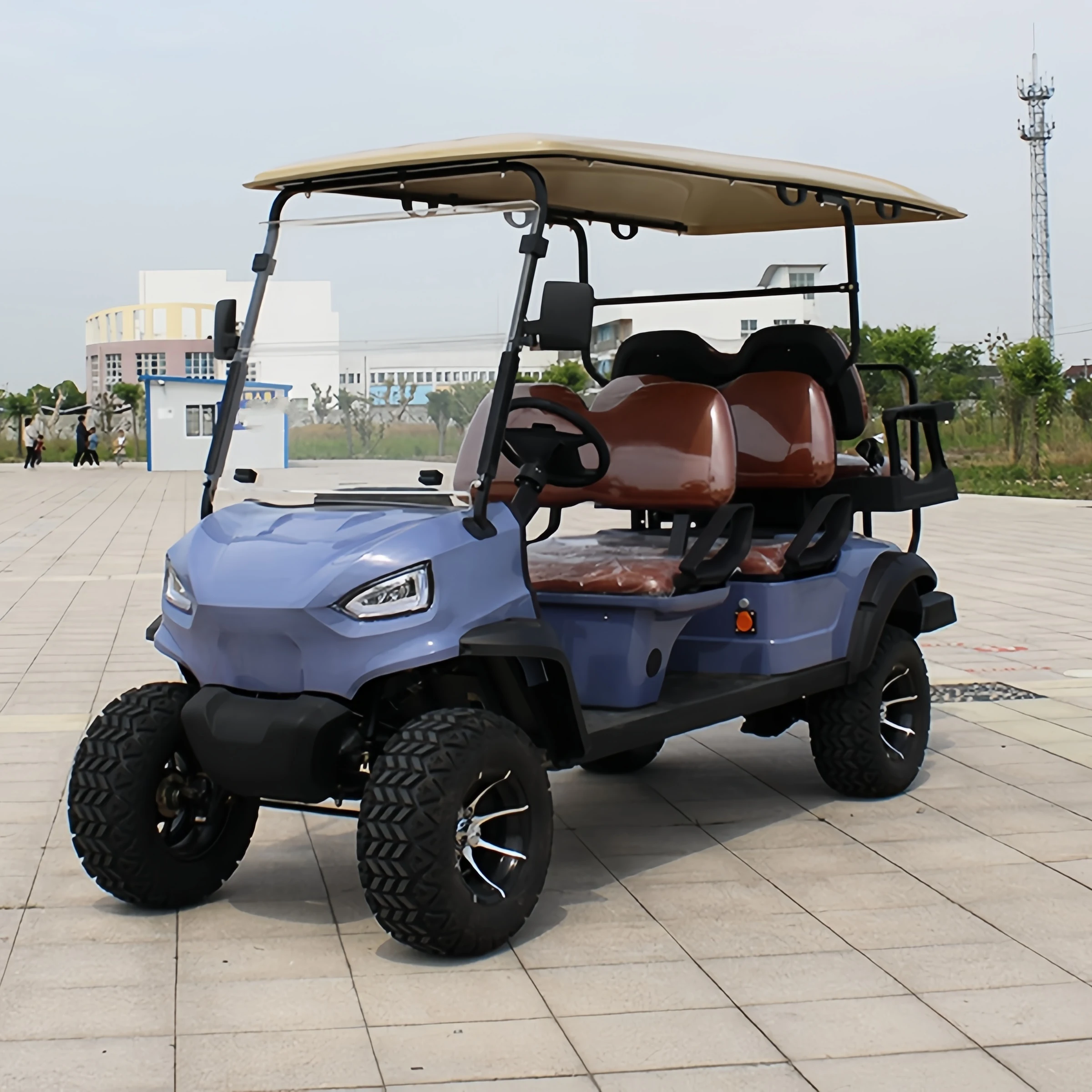 Most Popular 2+2 Seater Electric off-Road Golf Cart Adult Electric Four-Wheel Vehicle