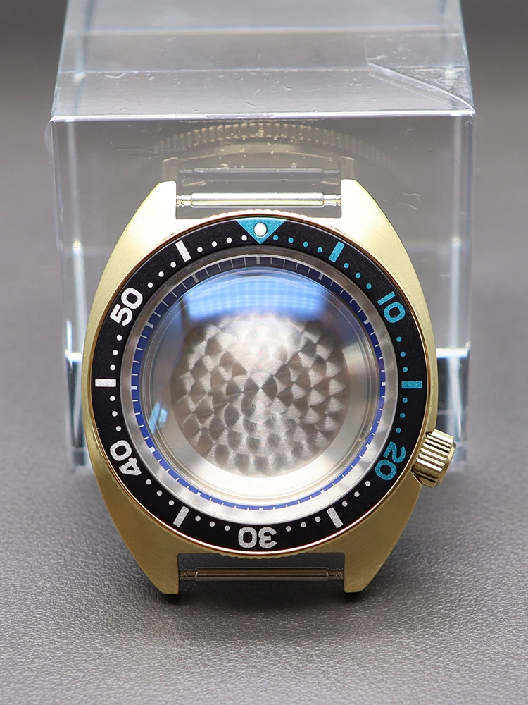 

41mm Golden PVD Watch Case Parts Sapphire Glass For Abalone Seiko NH35 NH36/34/38 4R36 Movement 28.5mm Dial 316L Stainless Steel