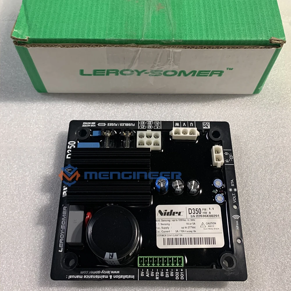 

D350 Nidec Leroy Somer Оригинальный автоматический регулятор напряжения AVR для генераторов Сделано в Франции Быстрая доставка