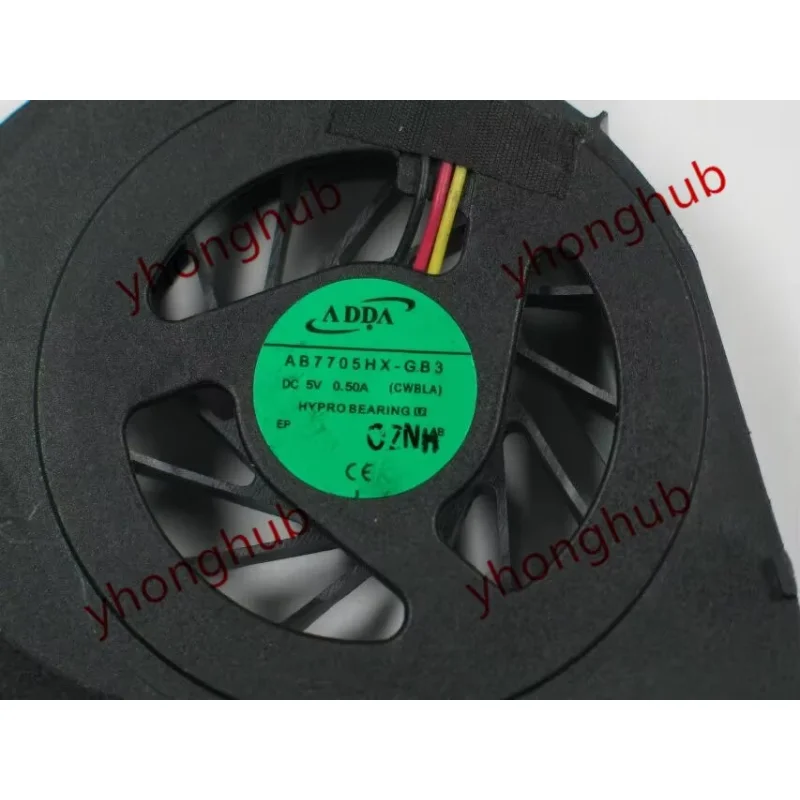 Wentylator chłodzący serwer ADDA AB7705HX-GB3 DC 5V 0.50A