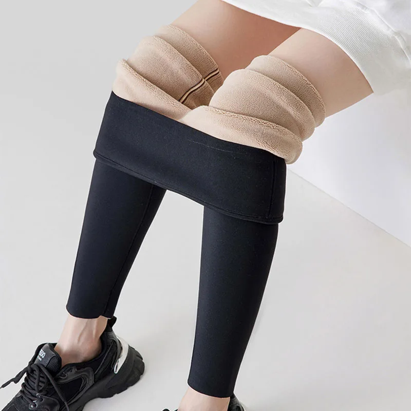 Зимние бесшовные леггинсы из кроличьего флиса с изображением акулы, женские сексуальные тонкие эластичные повседневные леггинсы с высокой талией, бархатные утепленные леггинсы