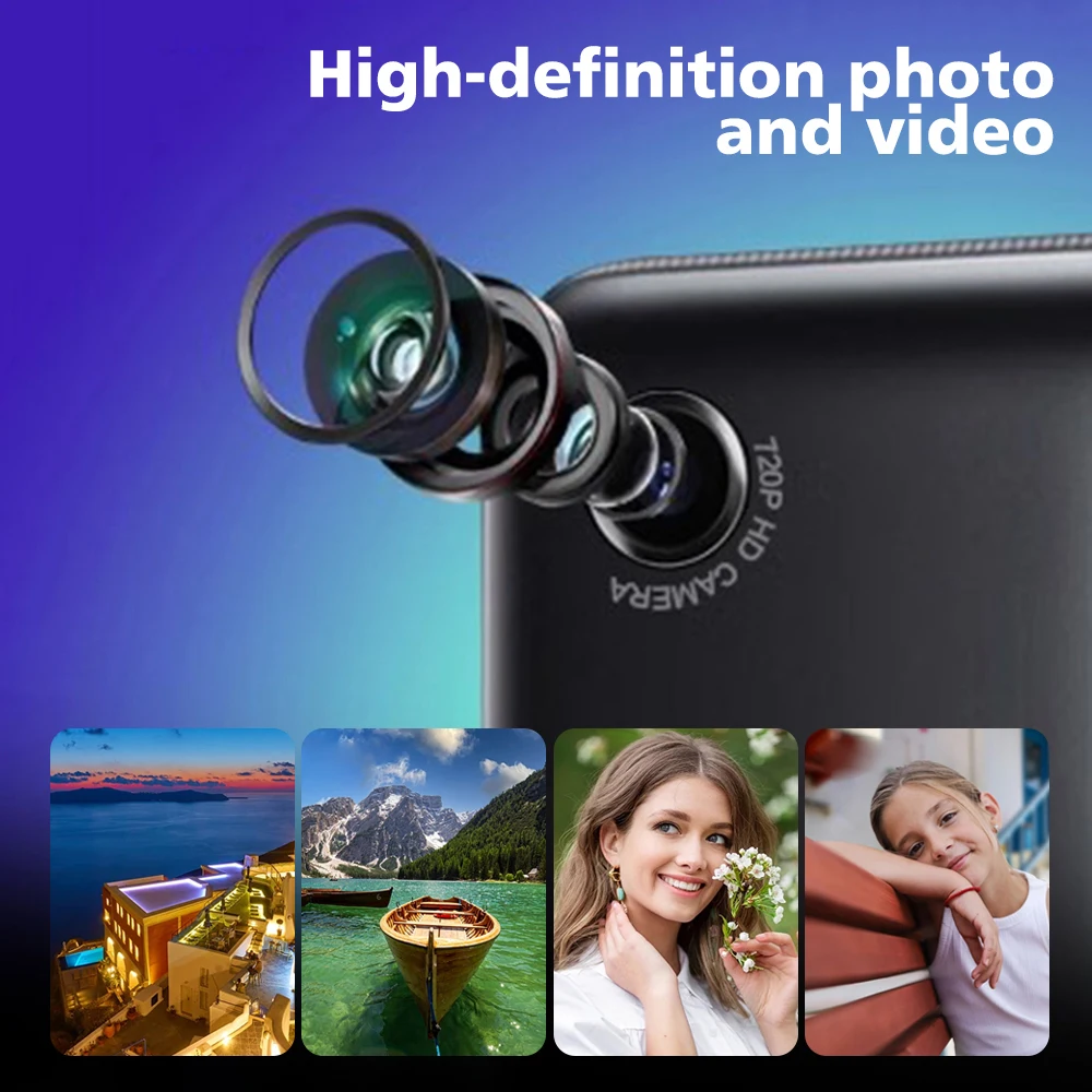 2.4 Inch Touch Screen Bluetooth 5.4 MP3 Player Built-in Speaker Hi-Fi Lossless Music Player with Camera Video FM Radio Recording