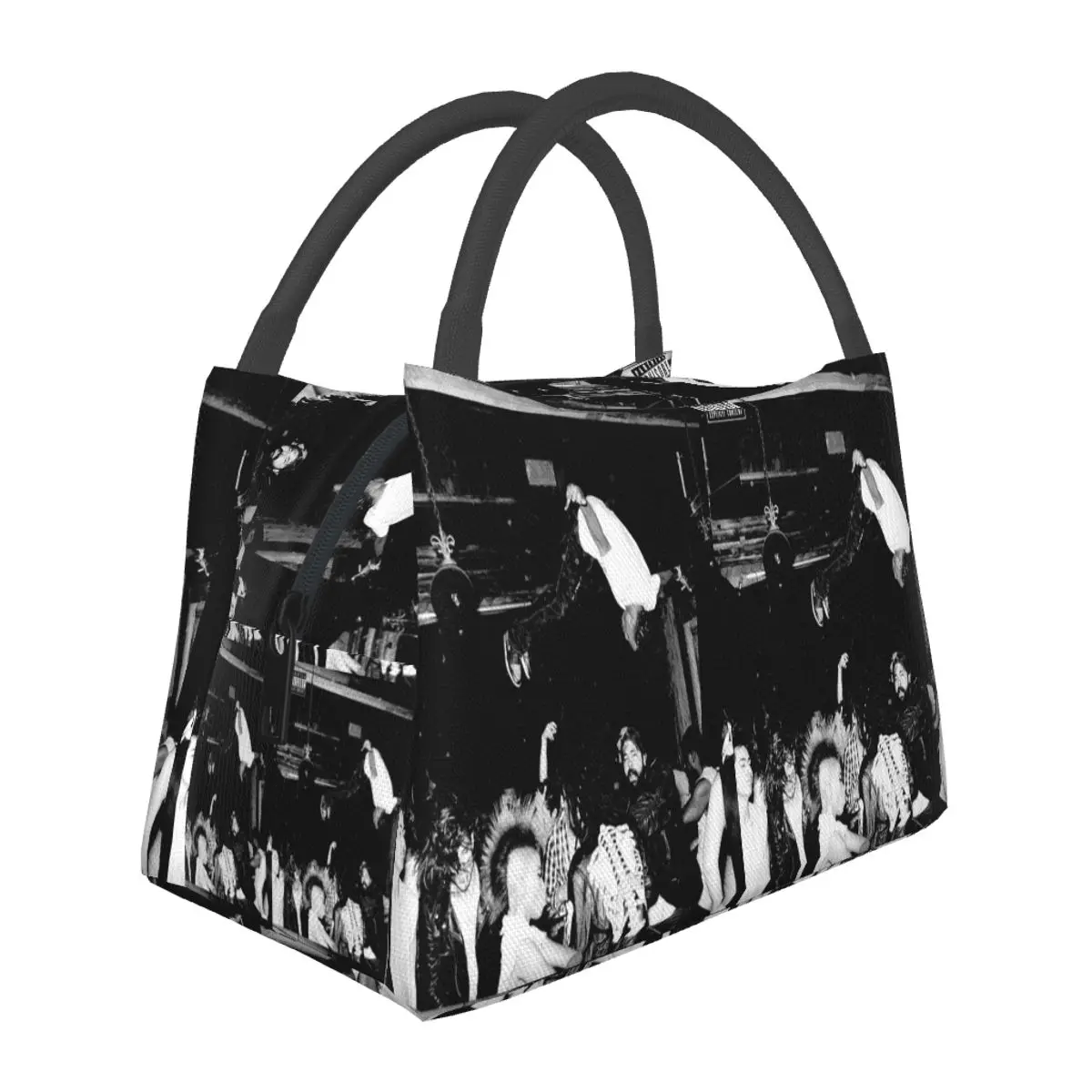 Rapper Playboi Carti Die Lit Insulated Lunch Bag for Women Bento Storage Food Boxes Container Cooler Thermal Lunch Box Tote