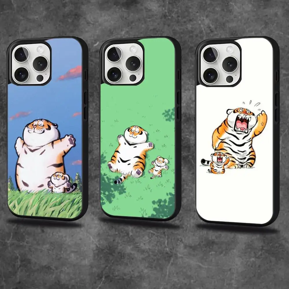 

Funny F-Fat Tiger Phone Case For iPhone 17,16,15,14,13,12,11,Pro,Max,Plus,Mini,SE4,E Magnetic Magsafe Wireless Charging