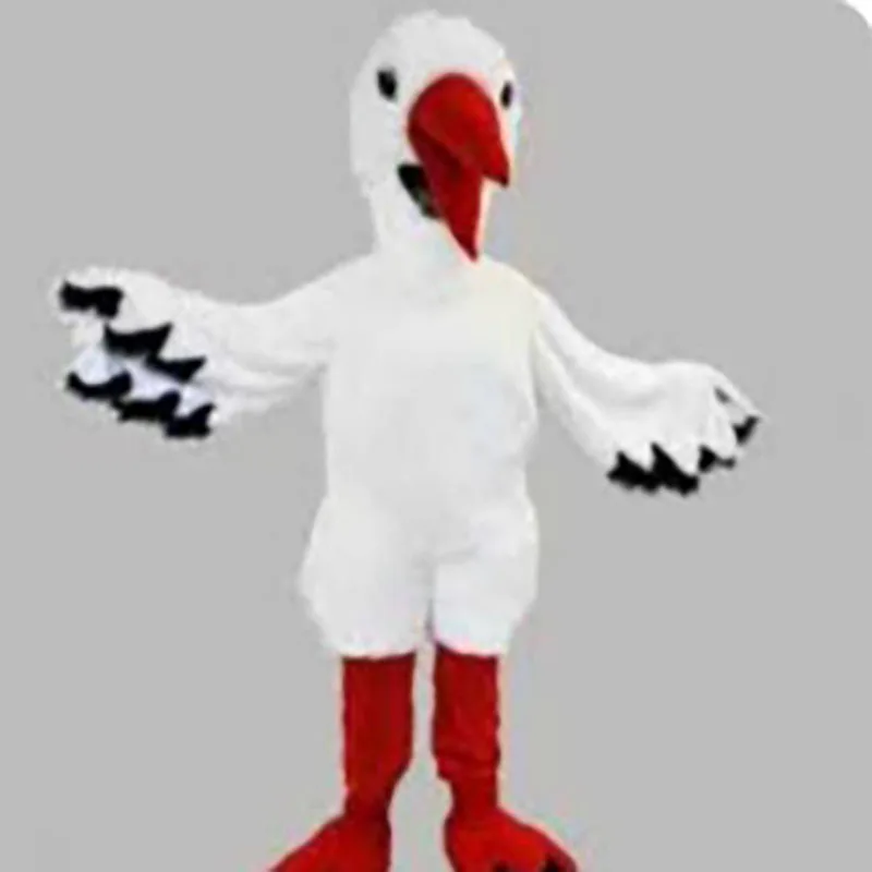 

Stork Mascot Costume Adult Size White Crane Bird Anime Role Play Props Carnival Cartoon Doll Performance Costume