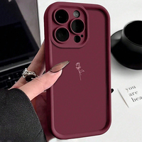 Pink Minimalist Line Design Phone Case For iPhone 17 Pro Max XS X XR 16E 14 15 16 7 8 Plus 13 12 11 17 Air SE2 Soft Cases Cover