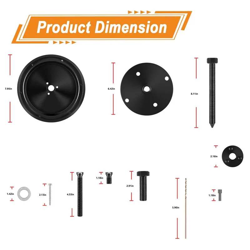 YMT 3164302 2892562 Rear Crankshaft Oil Seal Remover & Installer Alt ST-221 For Cummins L10 L10G M11 ISM