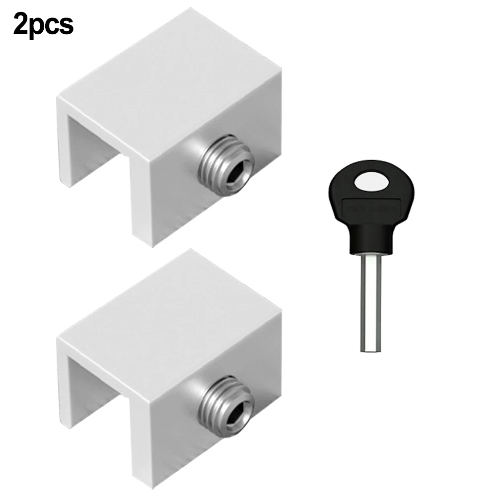 Aa2 Pcs Adjustable WindowLock StopperSafety Locks For Kids And Pets Anti-theft Door Lock Non Punch Sliding Window Lock Hardware