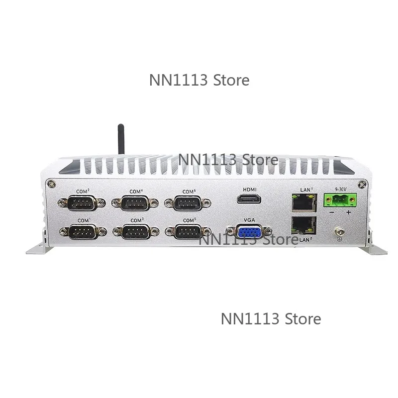 Industrial Computer 3855U CPU Embedded Fanless 2 LAN 6 COM Ports 9-30V Power Range IEC 60028 Certified