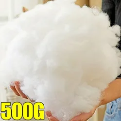 500/20g Christmas Fake Snow Cotton Artificial White Snow Fluffy Fiber Stuffing Xmas Atmosphere Decoration DIY Plush Doll Filling
