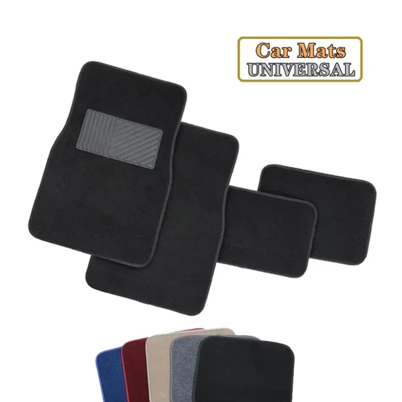 Juego de 4 alfombrillas universales para coche, alfombras completas para coche, alfombrillas para pies de automóvil, cubierta de