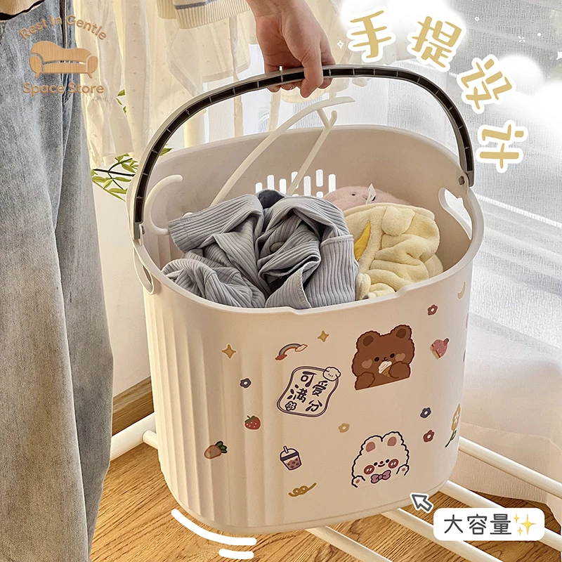 Bathroom rack dirty clothes basket cart dirty clothes basket toilet artifact toilet toilet  basket