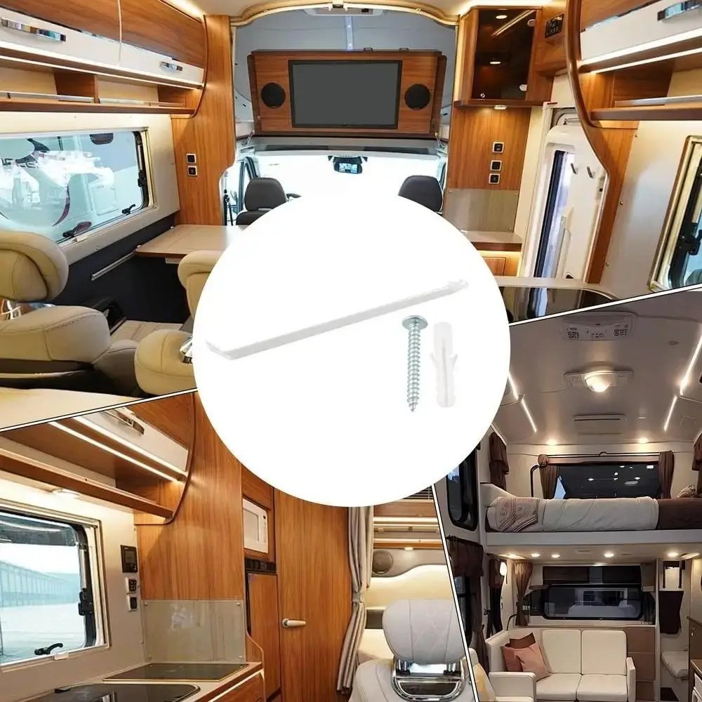 2 PCS Mounting Brackets Closet Shelf Brackets Stable Support Wall-Mounted Metal Wire Rack Sturdy Construction Assembly