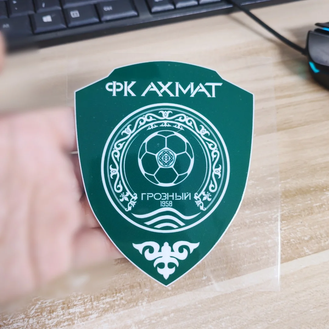 Car Stickers Terek Grozny ФК Ахмат Chechnya Crystal Label UV Transfer Decals For Fuel Tank Cap Motorcycle Laptop Phone D2