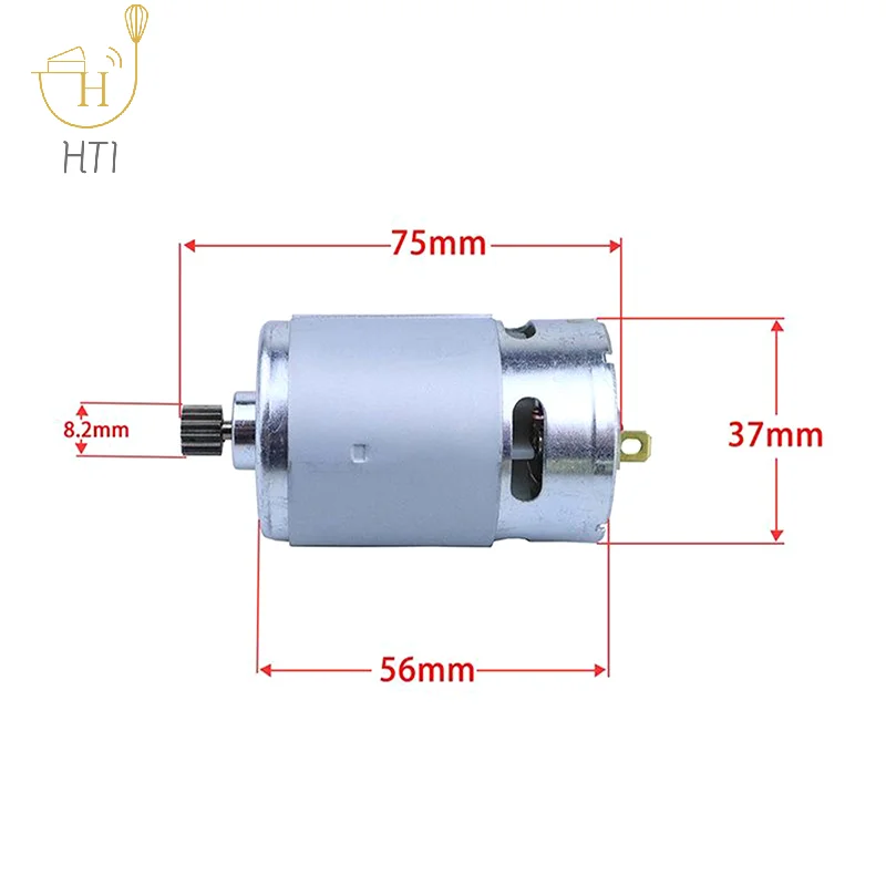 21V RS550 Motor Brushed Motor 14 Teeth Suitable For 4/6 Inch Cordless Mini Logging Saw Chainsaw Power Tool Accessories