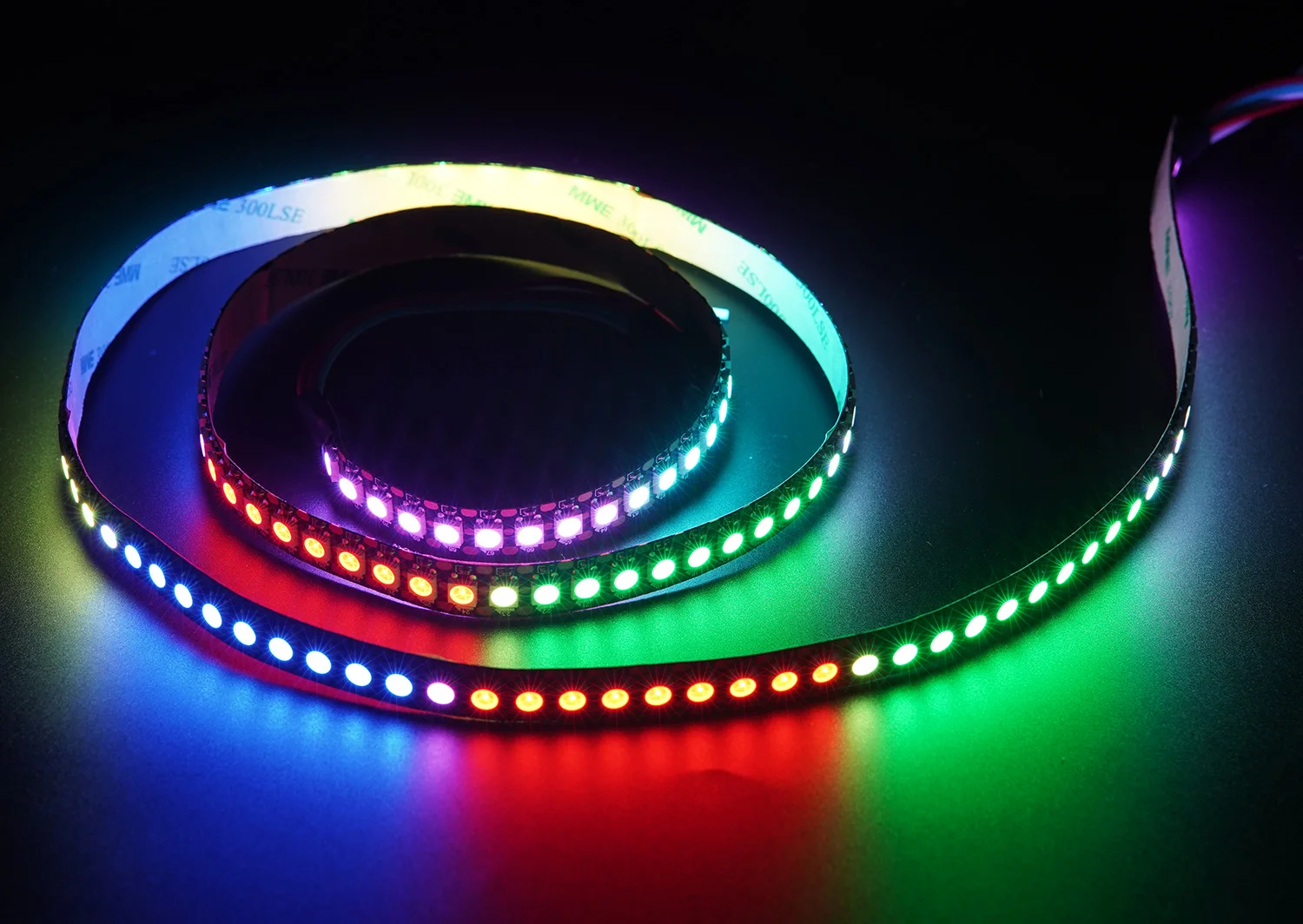 5m WS2812B LED-Leuchten WS2812 RGB LED-Streifen Individuell Adressierbare LED-Lichtleiste Schwarz-Weiß PCB IP30 65 67 5V – Detail 5