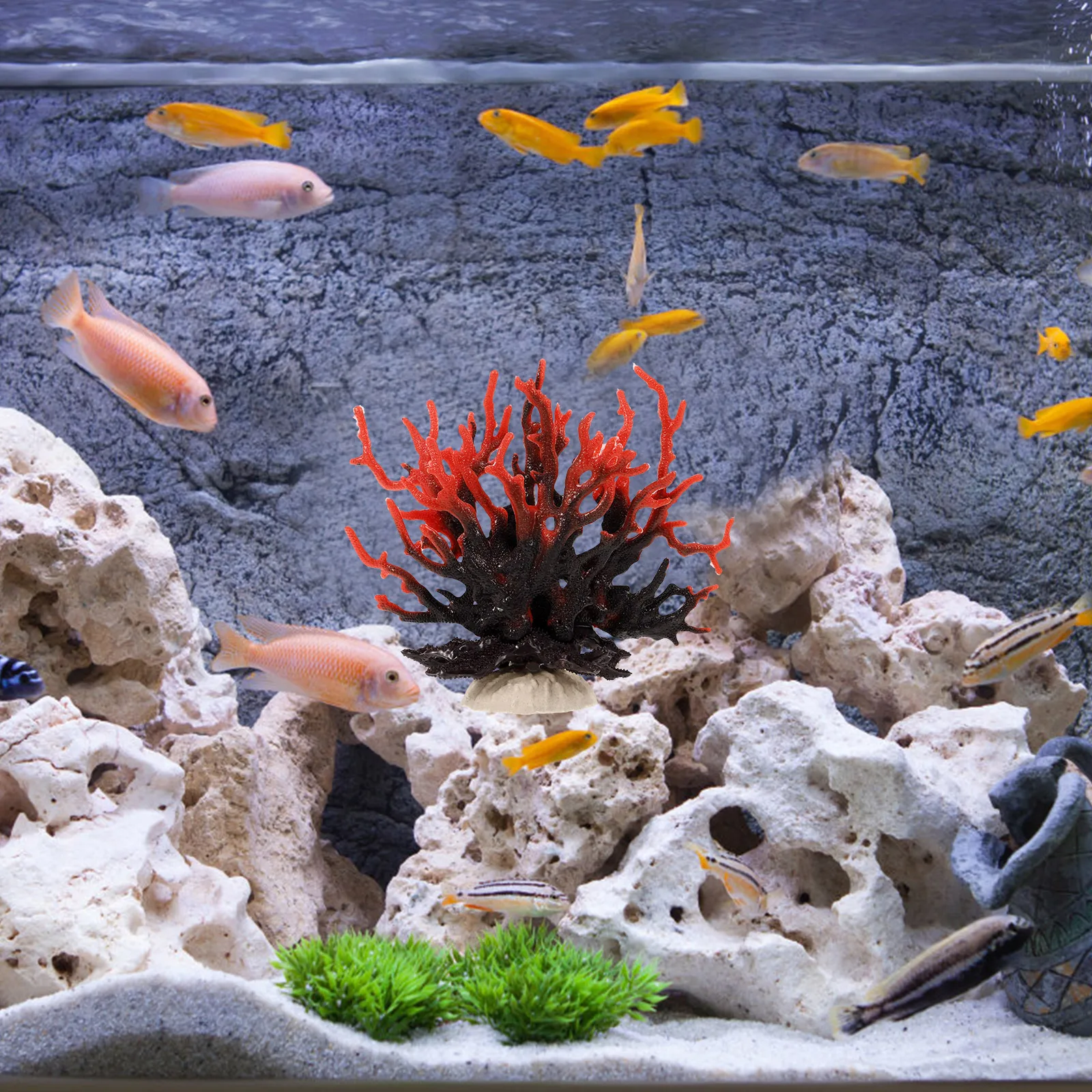 

Artificial Coral Decoration Fish Tank Aquarium Resin Reef Soft DecorAquarium Landscaping Accessories Realistic Ornaments