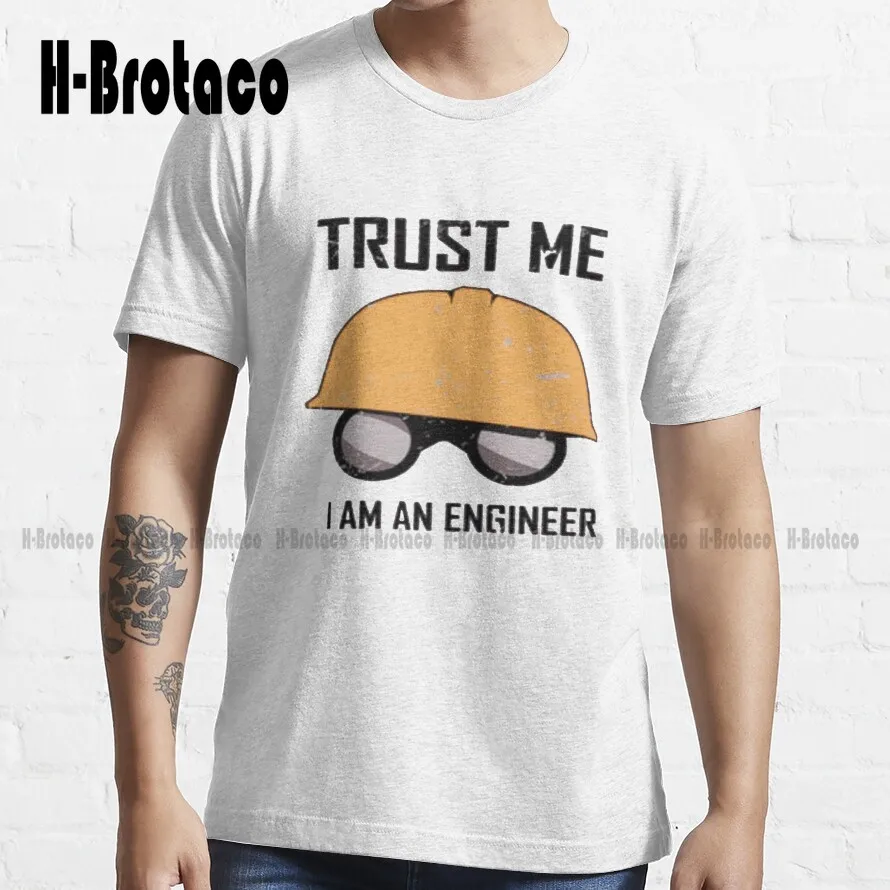 Trust Me I Am A Civil Engineer Trending T-Shirt Custom Gift Funny Art Streetwear Cartoon Tee Xs-5Xl Unisex Digital Printing