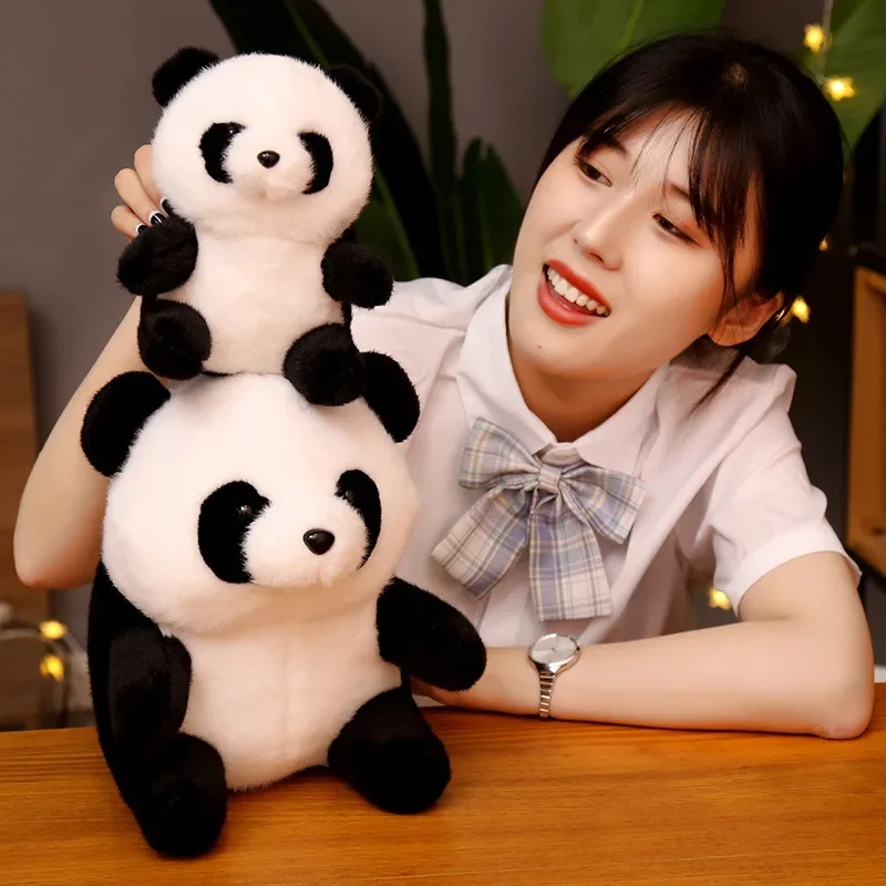 2024 quente novo travesseiro almofadas animais de pelúcia panda bonito dos desenhos animados brinquedos hobbies almofada decoração brinquedos hobbies aniversário