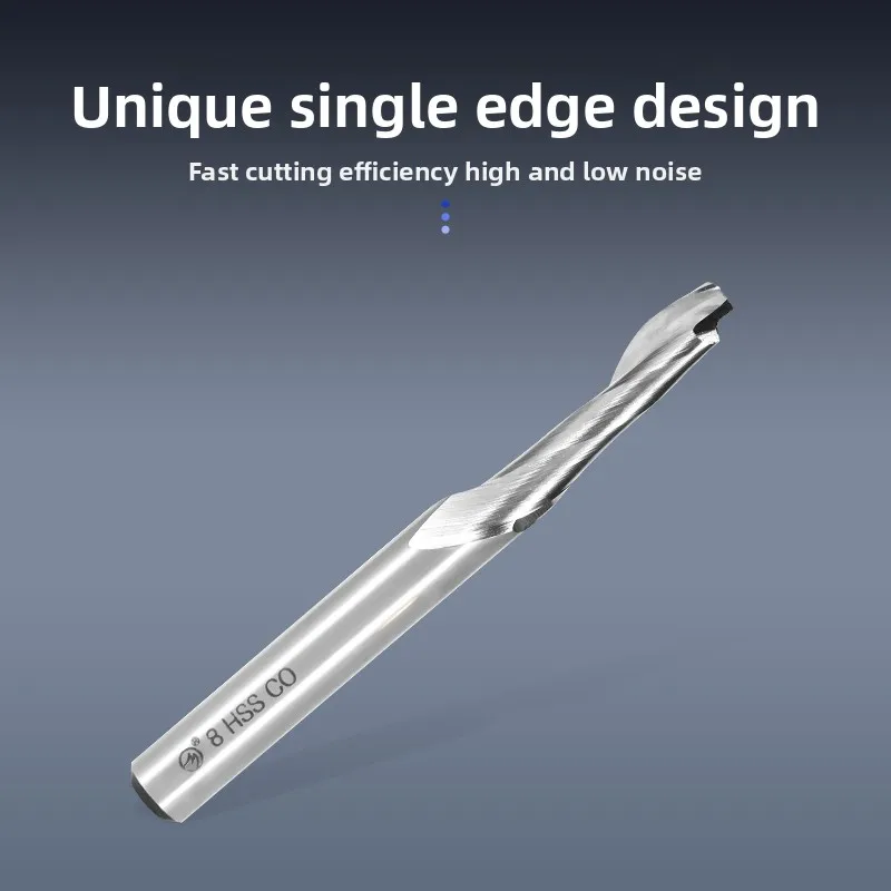 HSS Single-Flute Profiling Milling Cutter, High-Speed Steel Dedicated for Aluminum Alloy Doors & Windows Profiles Cutting