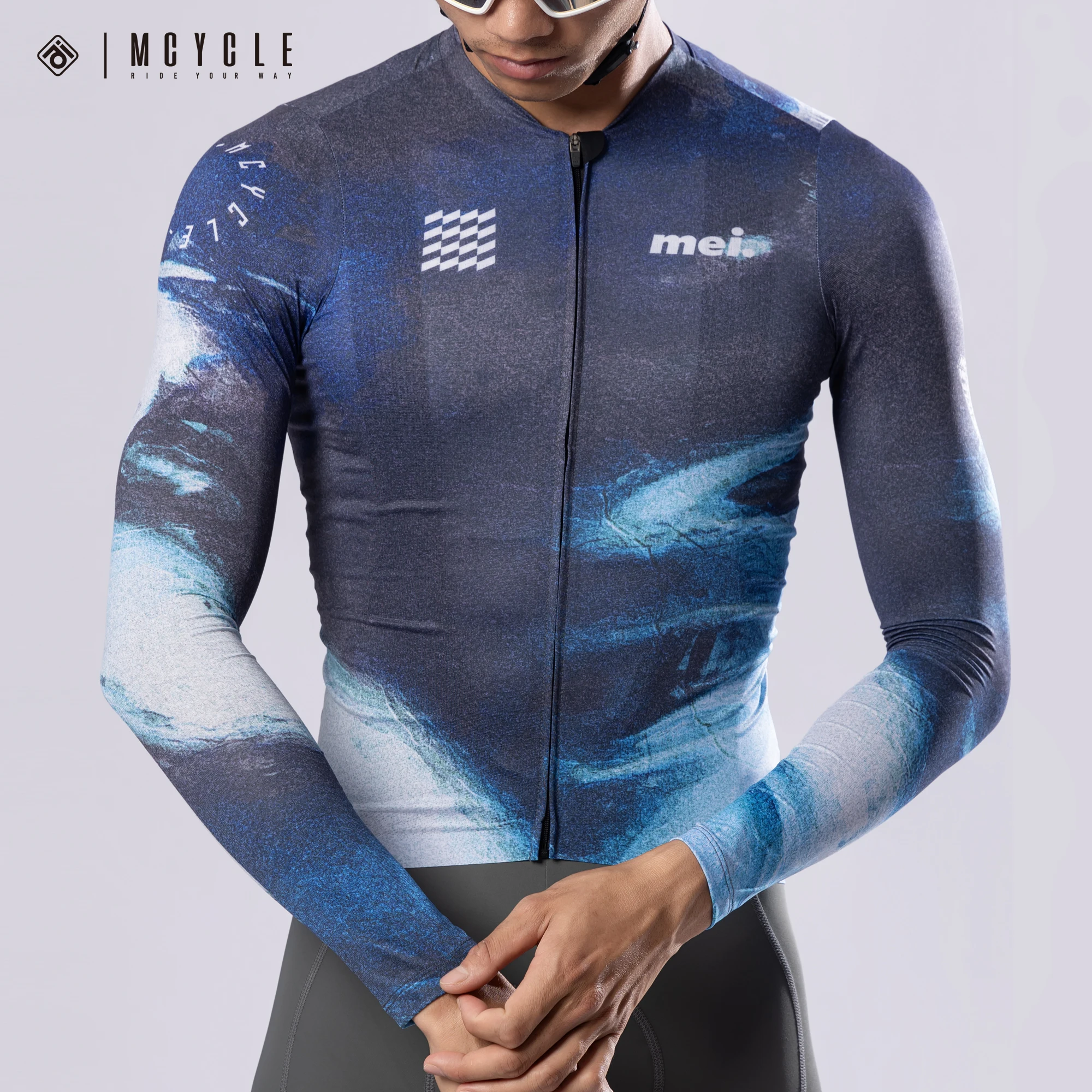 

Mcycle Hot-sale Cycling Jersey for Men Breathable Bicycle Clothes Bike Jersey Sublimation Long Sleeve Cycling Wear