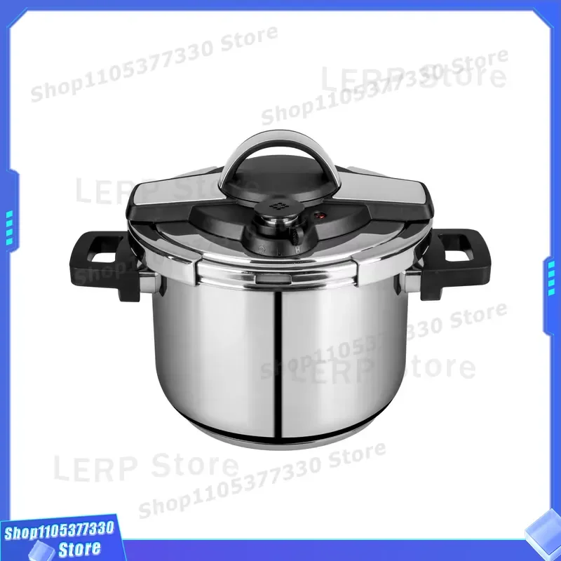316 Stainless Steel Pressure Cooker 6L Large Capacity Thickened Gas Induction Compatible Explosion Proof High Quality Kitchen