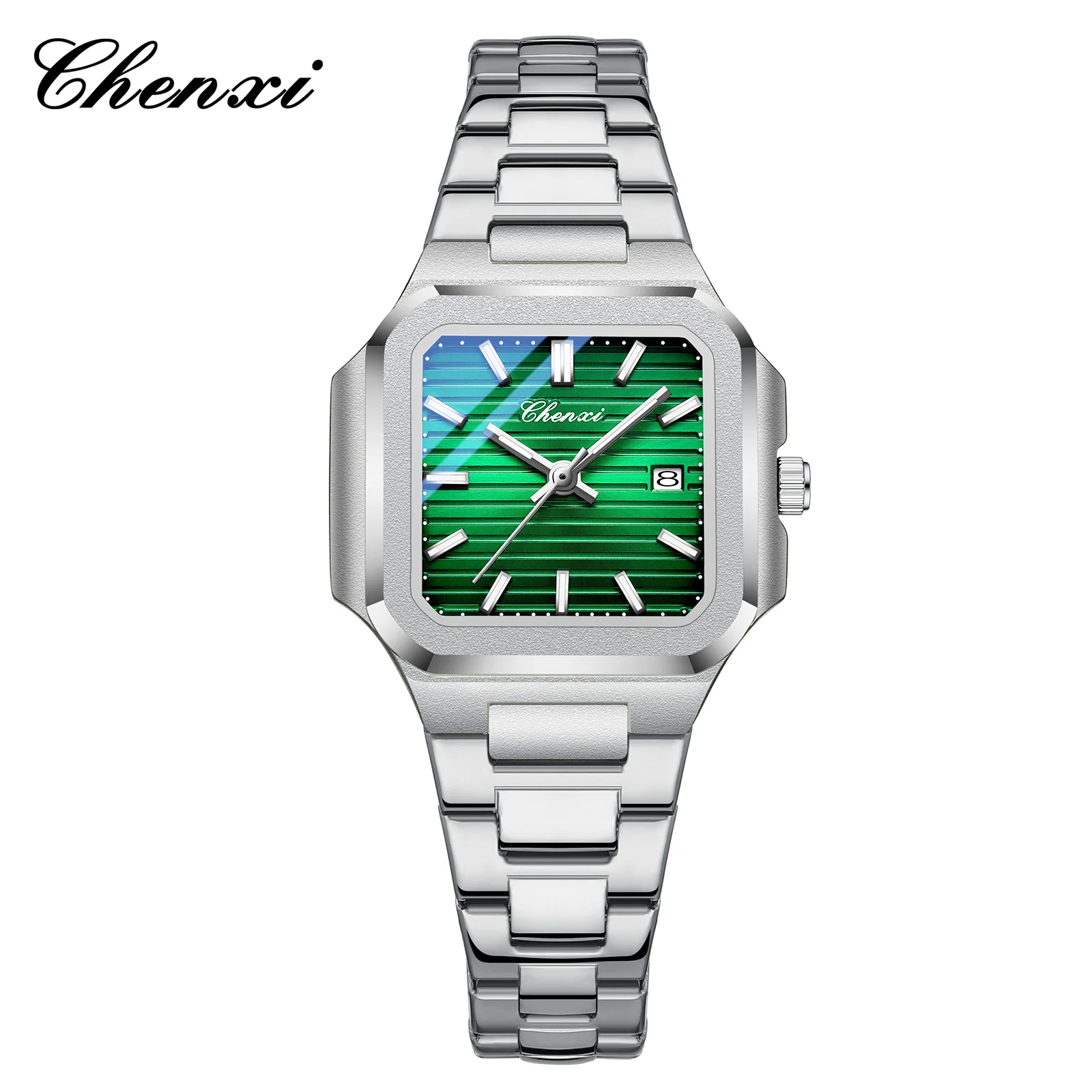 

CHENXI квадратные женские часы модные элегантные оригинальные кварцевые женские наручные часы водостойкие светящиеся часы с датой подарок