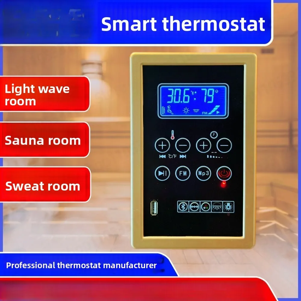 LCD Sauna Room Thermostat Controller High Power for Steam Room Infrared Sauna Cabin