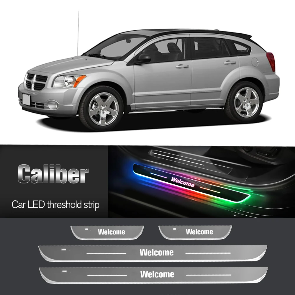 

Car Door Sill Light For Dodge Caliber 2006-2012 2007 2008 2010 Customized Logo LED Welcome Threshold Pedal Lamp Accessories