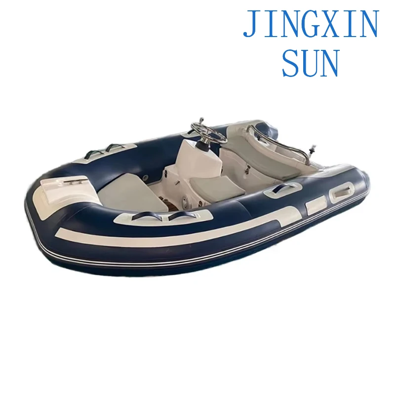 Ce Certified Deluxe 10ft Deep V Fiberglass Hull Inflatable Ribbed Boat Semi-Rigid Diver Outdoor Activities