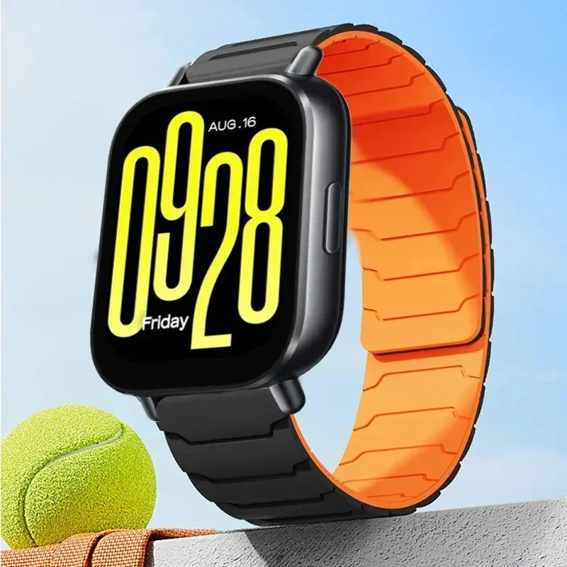 22 mm magnetisches Silikonarmband für Redmi Watch 5 Active/Lite Sports, bequemes Armband für Redmi Watch 3 Active/Lite-Zubehör