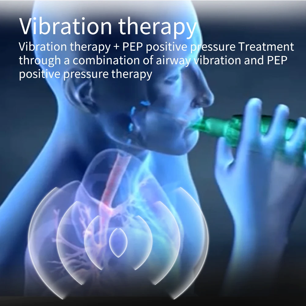 Acapella Vibratory Positive Expiratory Pressure Device Pulmonary Function Breathing Trainer For Elder Health Care