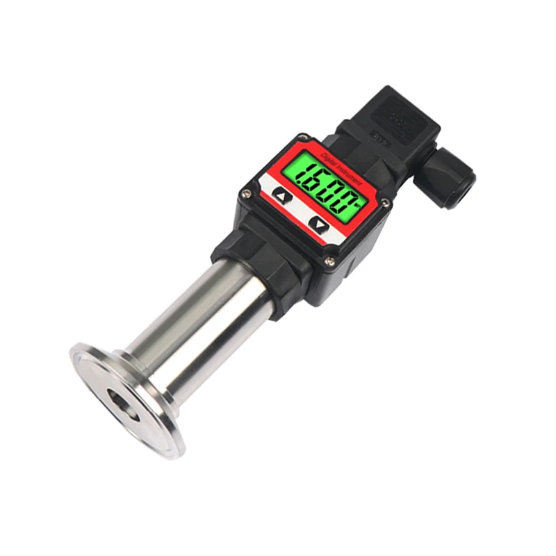 LCD 4-20ma Flat Film Membrane Sanitary Pressure Transmitter Hygienic Flush Diaphragm 50.5 Tri-clamp Pressure Sensor for Beverage