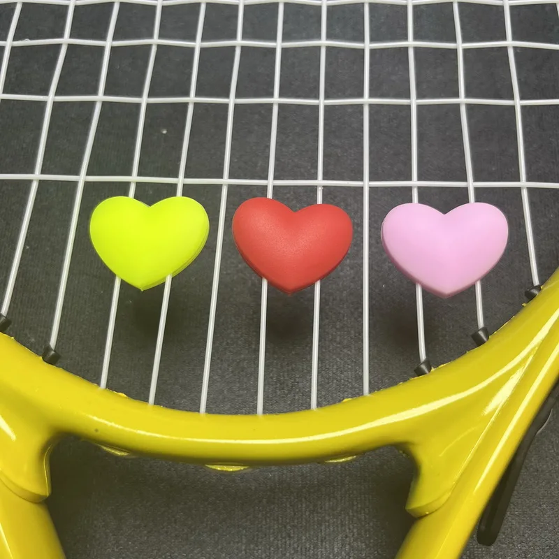 5/10 Teile/los Tennis Vibration Dämpfer Herz Form Tennis Schläger Anti Vibration Tier Tennis Schläger Dämpfer Tennis Zubehör – Detail 2