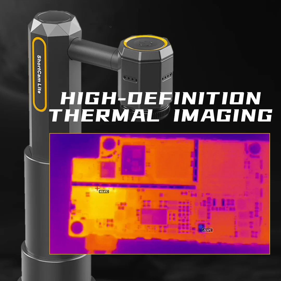 ShortCam Lite PCB Diagnostic Tool, the ultimate Infrared Thermal Imaging, Detection Tool, designed and for Mobile Phone