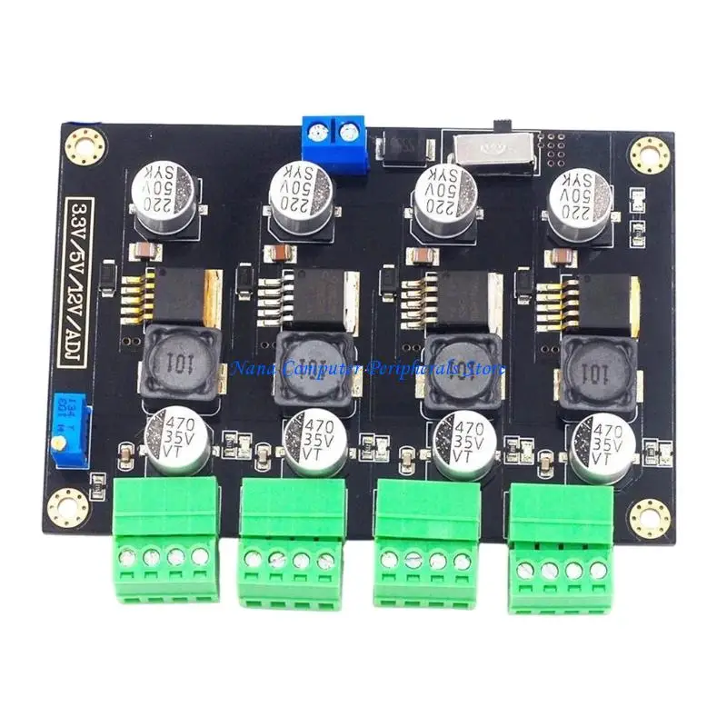 F68C Adjustable Power Converter Multiple Fixed Outputs 3.3V 5V 12V Adjustment