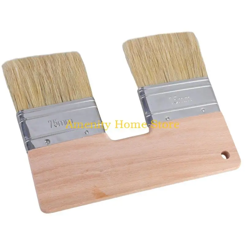 

F26C Multipurpose Double Tip Art Brush with Soft Bristles for Acrylic Oil and Watercolor Painting Comfortable Grip Designs