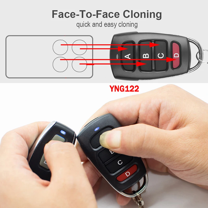 100% Clone PROTECO TX3 HIT TX433 ANGIE 433405 Garage Door Remote Control 433.92MHz Fixed Code Hand Transmitter