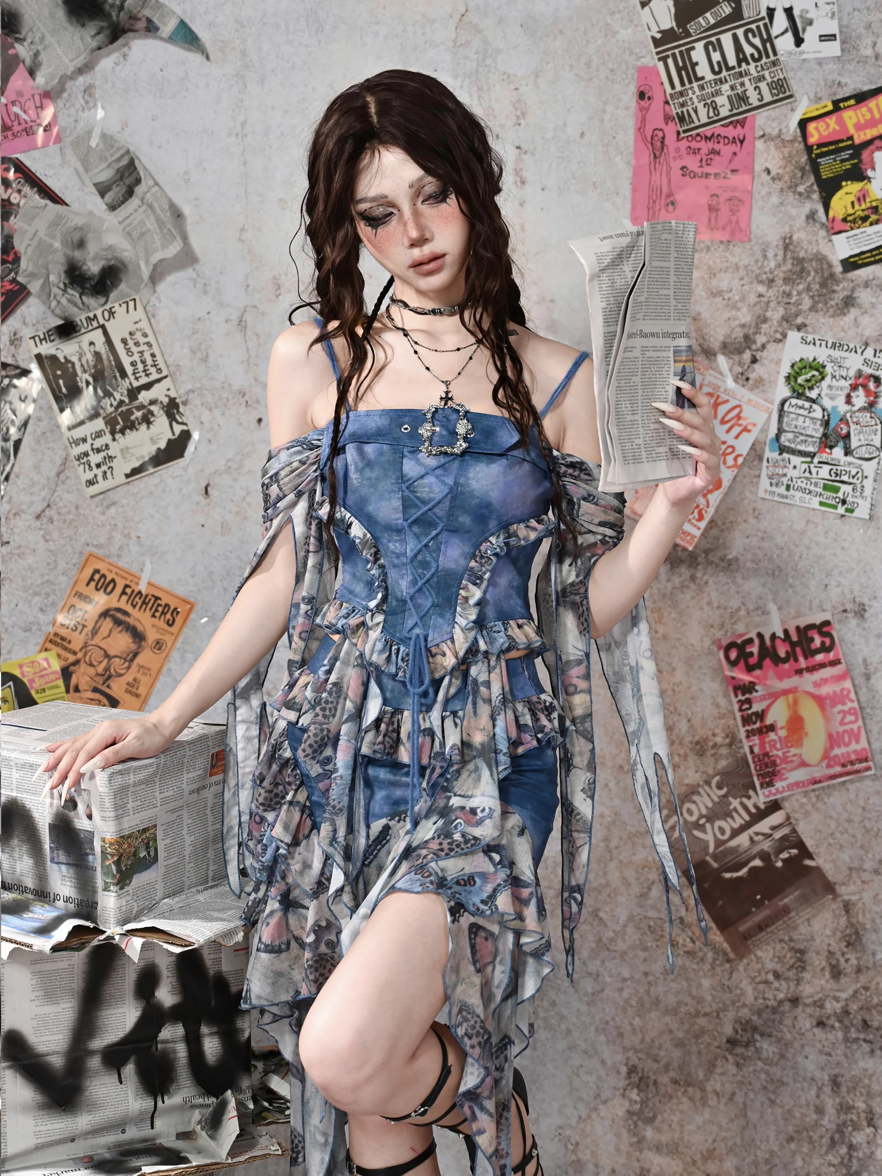 

PU Leather Strap Top for Women