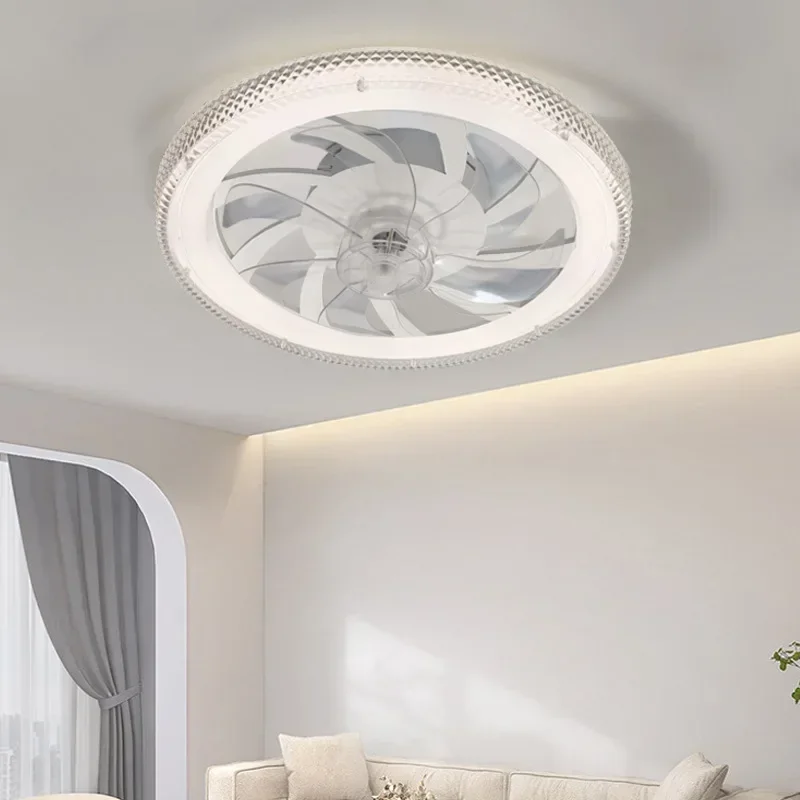 Low profile ceiling fan with light smart ceiling fans with led light infinitely VF remote control ceiling lamp fan ventilador