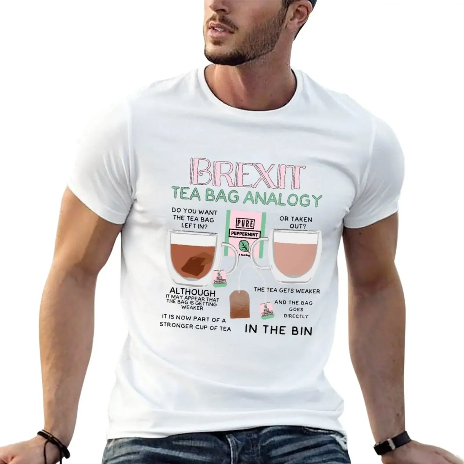 Brexit Tea Bag Analogy - James Acaster T-Shirt aesthetic clothes quick drying cute tops plain t shirts men