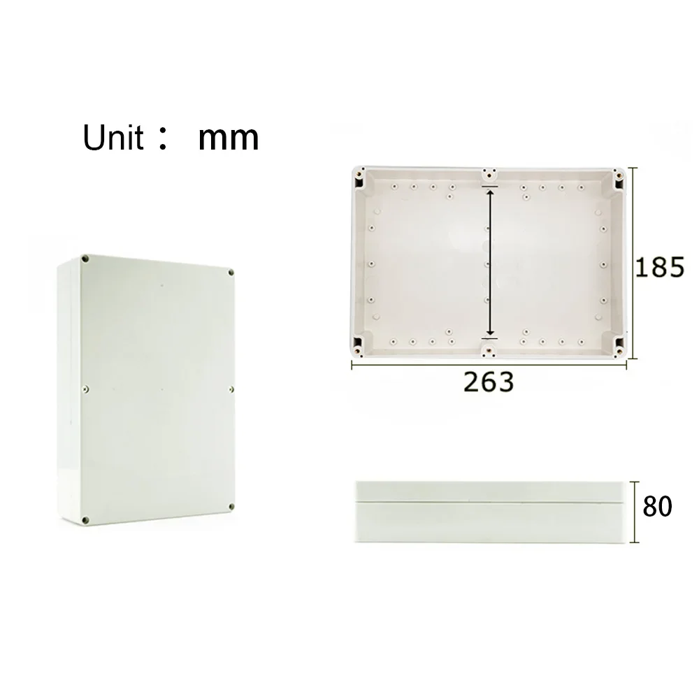 Anschluss-ABS-Box für elektronische Projekte, elektrisches Kabel, IP67, wasserdichte Kunststoffgehäuse für den Außenbereich, DIY versiegeltes Gehäuse, Kabelbox-Set